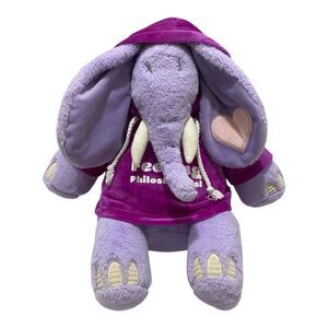 Giggle Scape 16” Purple Elephant Plush Stuffed Toy Hoodie Detail Collectible